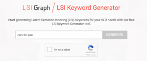 LSI Keyword Graph - cars for sale